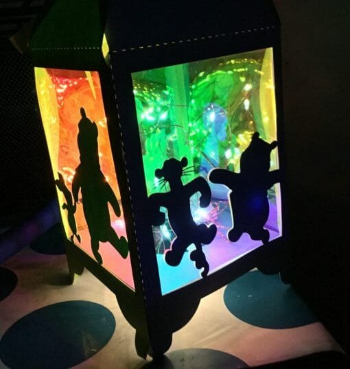 Light up night light Card stock - Cartoon Teddy Bear-