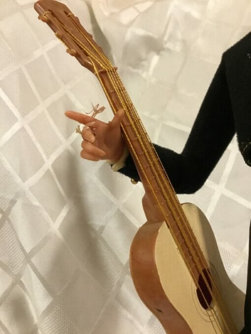 Vintage flamenco player - Taking Cigarette Break - Matador Doll - Spanish Lover- Guitar player - Image 2