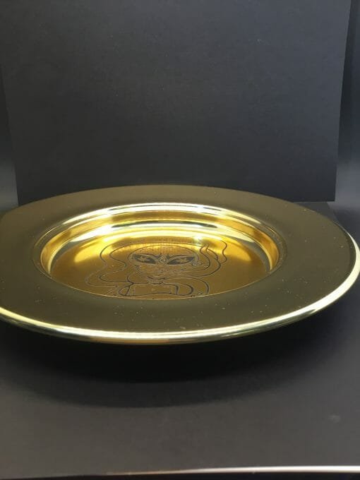 Smoke Arsenal Premium Rolling Tray - Stash -Alien needs- Gold rolling Tray UFO style- Round with lip - - Image 7