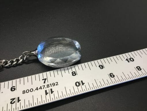 Personalized Engraved Crystal Key chain - Oval Facet - Image 30