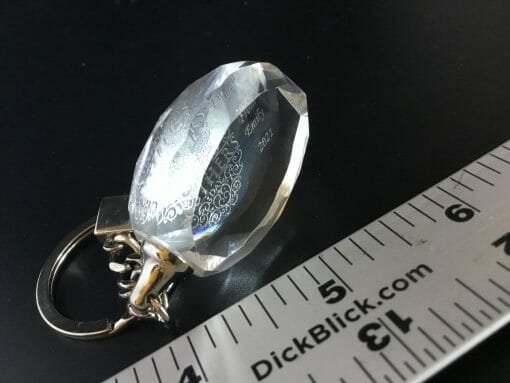 Personalized Engraved Crystal Key chain - Oval Facet - Image 41