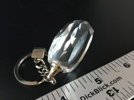 Personalized Engraved Crystal Key chain - Oval Facet - Image 42