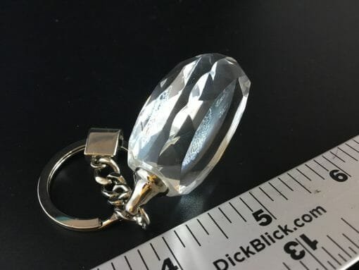 Personalized Engraved Crystal Key chain - Oval Facet - Image 43