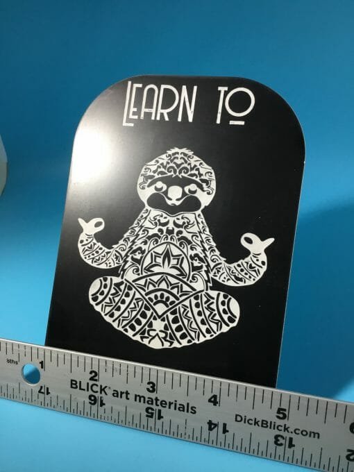 Desk Decoration- Learn to let your worries go! :-) Sloth Slogans- Work stress relief saying-Motivational Quotes - Image 8