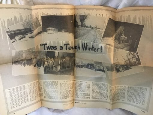 1951 Newspaper article 'Twas a cold winter' 'Ginger Rogers' auction article - Vintage Clipping from the 50's - Image 2