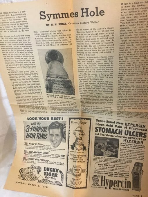 1951 Newspaper article 'Twas a cold winter' 'Ginger Rogers' auction article - Vintage Clipping from the 50's - Image 10