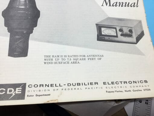 CDE HAM Radio 2 owners manual - Cornell Dubilier Electronics - Image 9