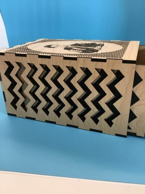 Twin Peaks -Dale Cooper Secret hand crafted Stash -storage Box- side illusion -Coffee cup Fans of David Lynch -Dale and a box - Image 8
