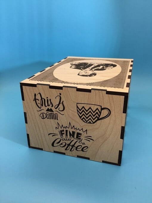Twin Peaks -Dale Cooper Secret hand crafted Stash -storage Box- side illusion -Coffee cup Fans of David Lynch -Dale and a box - Image 6