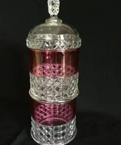 1873 Ripley Ruby Stained MASCOTTE Jar