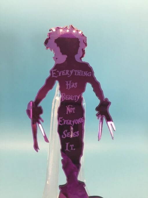 Desk stand accessory- Silhouette - Everything has beauty -Film Quotes for Inspiration - Edward style inspiration - - Image 7