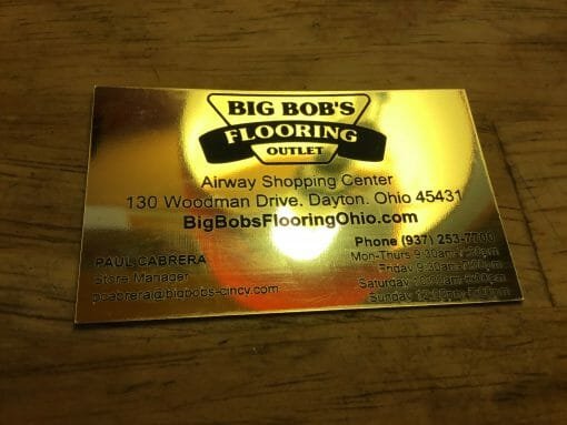 Anodized Aluminum Business Cards -set of 10- Personalized Custom Engraved Business cards -labels - Tags - Image 2