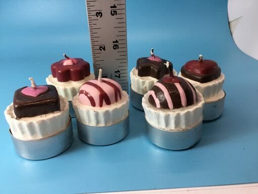 Hand crafted Vintage Chocolate candy candles - tea light candies - Candle light with Candy - Image 3