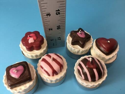 Hand crafted Vintage Chocolate candy candles - tea light candies - Candle light with Candy - Image 4
