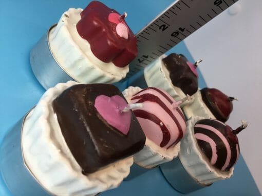 Hand crafted Vintage Chocolate candy candles - tea light candies - Candle light with Candy - Image 5