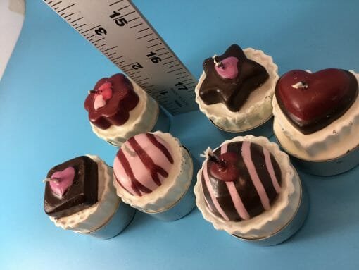 Hand crafted Vintage Chocolate candy candles - tea light candies - Candle light with Candy - Image 6