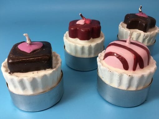 Hand crafted Vintage Chocolate candy candles - tea light candies - Candle light with Candy - Image 7
