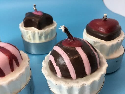 Hand crafted Vintage Chocolate candy candles - tea light candies - Candle light with Candy - Image 8