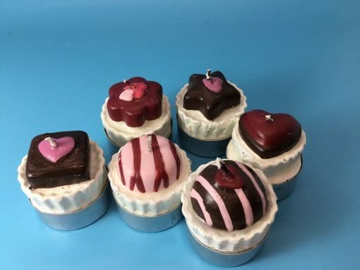 Hand crafted Vintage Chocolate candy candles - tea light candies - Candle light with Candy - Image 11