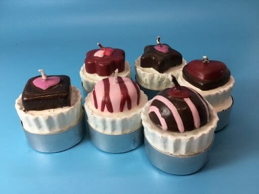 Hand crafted Vintage Chocolate candy candles - tea light candies - Candle light with Candy - Image 12