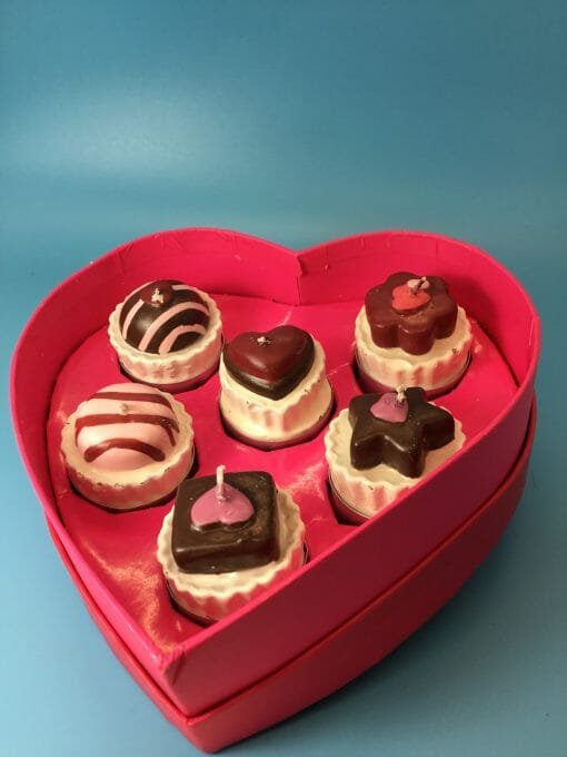 Hand crafted Vintage Chocolate candy candles - tea light candies - Candle light with Candy - Image 13