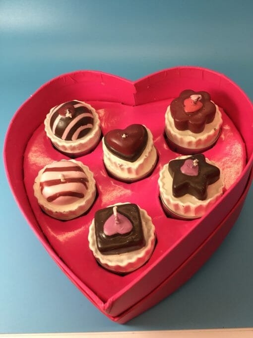Hand crafted Vintage Chocolate candy candles - tea light candies - Candle light with Candy - Image 14