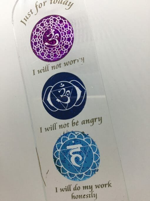Just for Today- Reiki Principals - window decoration -Sacred Geometry Love- Self reminder - Self Love -Healing -Meditative Minds - Image 4