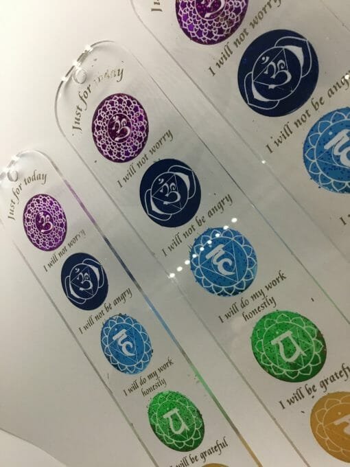 Just for Today- Reiki Principals - window decoration -Sacred Geometry Love- Self reminder - Self Love -Healing -Meditative Minds - Image 9