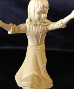Vintage Avon Bottle Fashion Figurine with roses -Girl with Jump Rope- 70's Avon perfume bottle / collection -Skip A Rose Vanity Decor