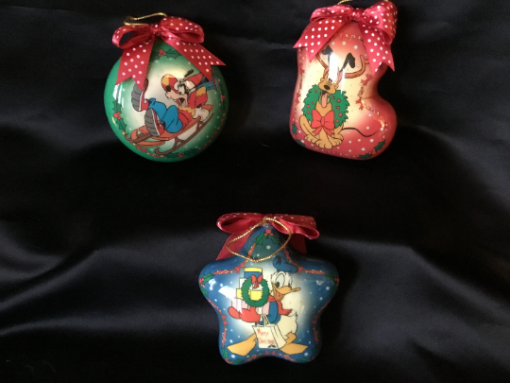 Vintage Walt Disney Pluto - Goofy-Donald Duck Christmas tree Ornaments- Xmas tree hangers set- Tree decorations - Image 3