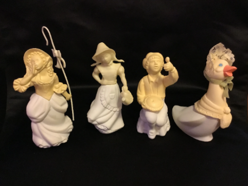 Vintage Avon Bottle Set - Little Bo Peep - Little Jack Horner - Mrs. Quackles - Mary Mary /Nursery Rhymes 70's perfume