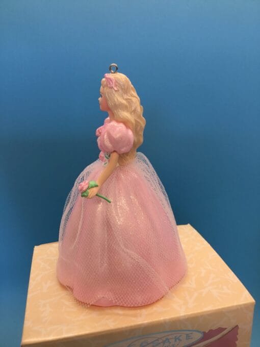 1996 Barbie Easter Collection Keepsake Ornaments – Pretty in Pink Springtime Set of 2 - Image 4