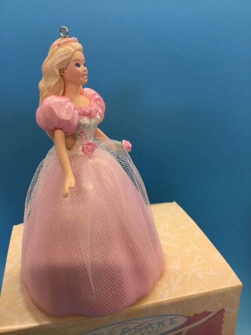 1996 Barbie Easter Collection Keepsake Ornaments – Pretty in Pink Springtime Set of 2 - Image 6