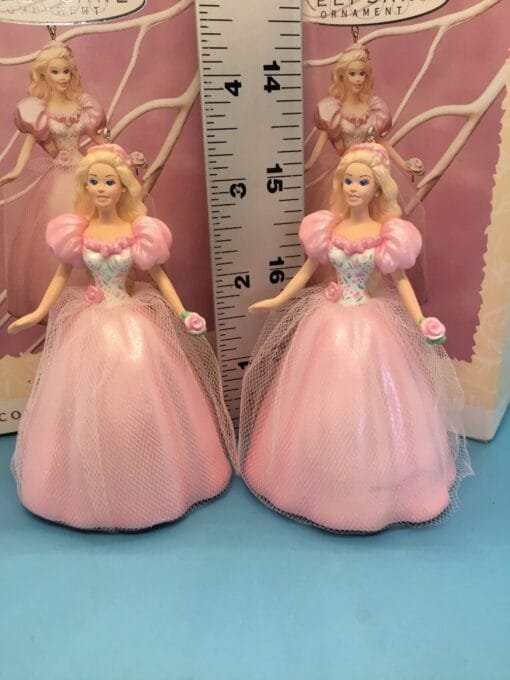 1996 Barbie Easter Collection Keepsake Ornaments – Pretty in Pink Springtime Set of 2