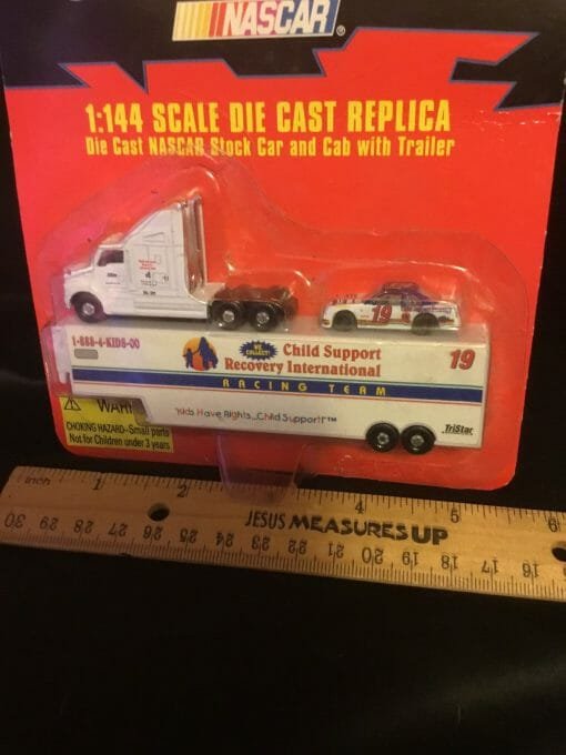 Nascar Stock Car Miniature die cast model- Child Support Recovery International Foundation 1- 144 scale 1997