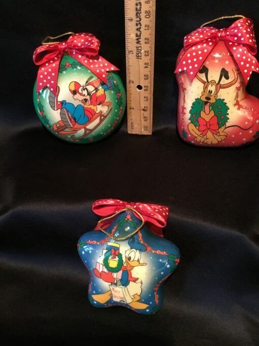 Vintage Walt Disney Pluto - Goofy-Donald Duck Christmas tree Ornaments- Xmas tree hangers set- Tree decorations