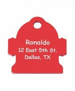 Personalized Pet ID Tag for Dog or Cat Collar -Anodized Aluminum- FREE Custom Engraved Name label, Wandering Animal name badges!
