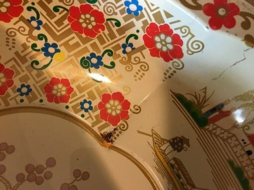 Vintage 1971 Vintage Daher Decorated Ware Metal Tin Dish Serving Tray Platter-Made in England