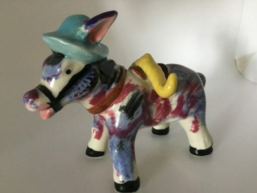 Ceramic Figurines Vintage Donkey