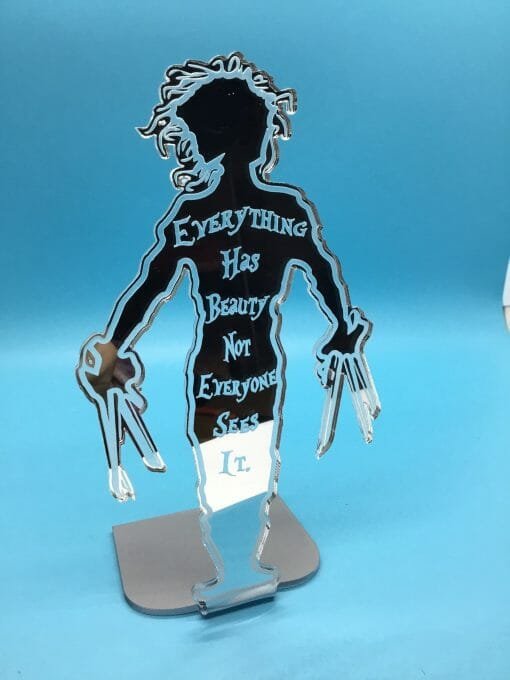 Desk stand accessory- Silhouette - Everything has beauty -Film Quotes for Inspiration - Edward style inspiration -