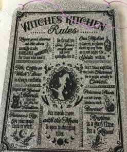 Handcrafted Kitchen Rules- Witch Humor