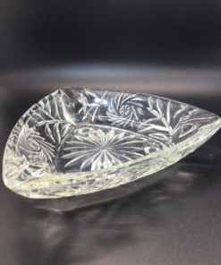 Clear Glass 70s Triangle Ashtray