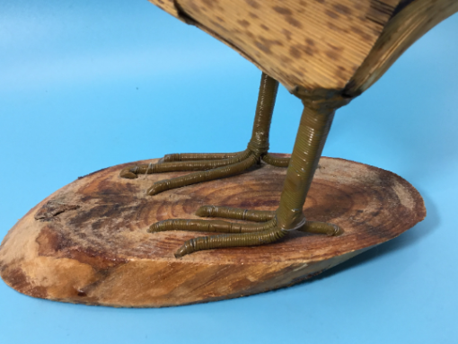 Hand Crafted Corn Husk Chicken- Hen Sculpture - Image 9