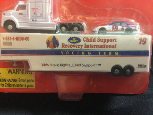 Nascar Stock Car Miniature die cast model- Child Support Recovery International Foundation 1- 144 scale 1997 - Image 2