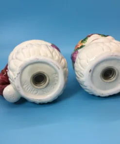 Bottom view of Santa Claus salt and pepper shakers marked