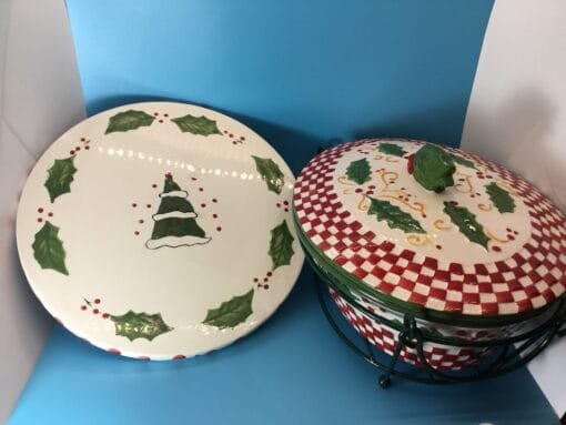 Holly Holiday Serving Set