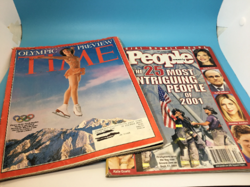 Vintage TIME-and PEOPLE Magazine -Top 25 Most Intriguing people of the year - Dec- 2001-2002
