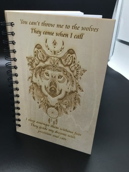 Wolf Dream Journal -Custom Engraved - Image 5