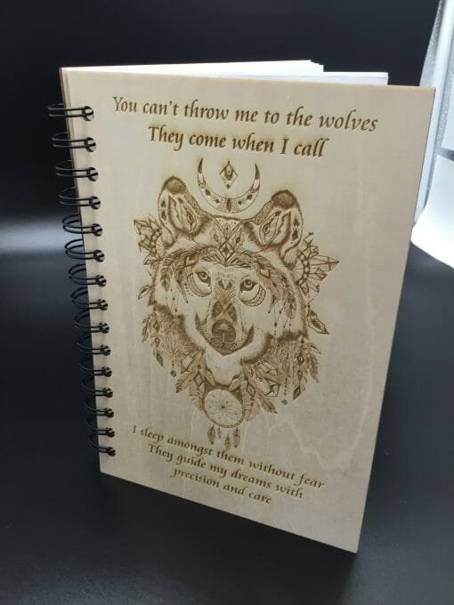 Wolf Dream Journal -Custom Engraved - Image 3