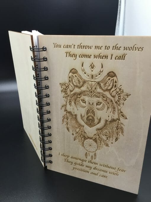 Wolf Dream Journal -Custom Engraved